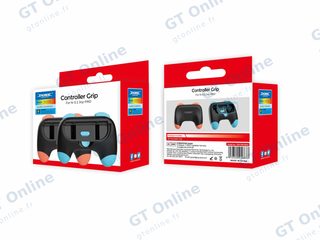 Grips pour manettes gauche/droite de Nintendo Switch 2 DOBE TNS-3163 (lot de 2) — bleu/orange