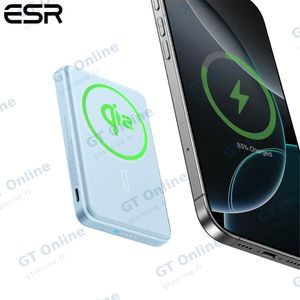Batterie Externe Power Bank Sans Fil Magnétique ESR Qi2 MagSlim 10000mAh Noir — vue 3