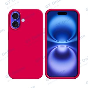 Coque Silicone Compatible pour Apple iPhone 16 Plus (#56) Rose Vif