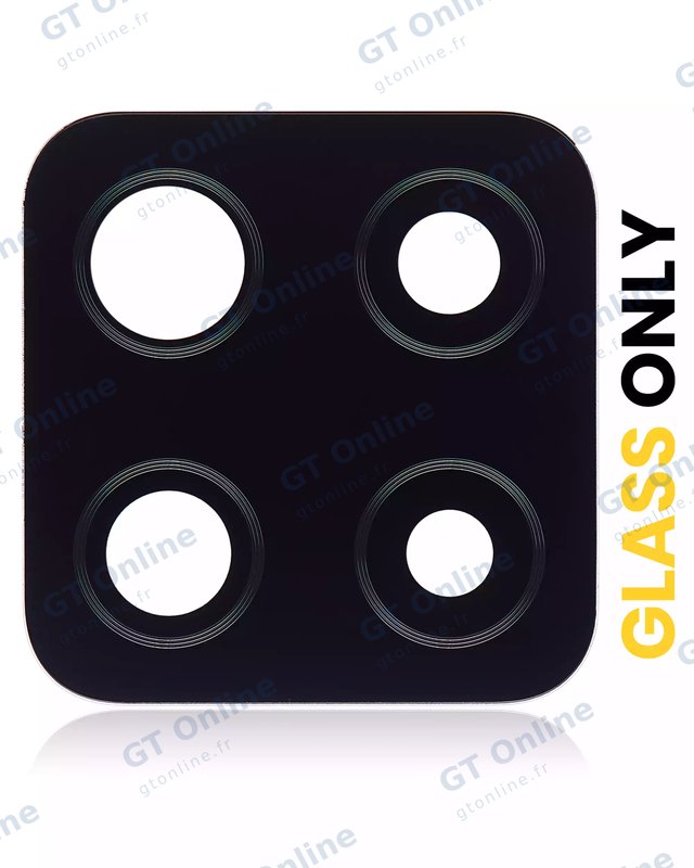 Lentille de caméra arrière avec adhésif pour Samsung Galaxy A42 5G (A426 / 2020) (Prism Dot Black, lot de 10)
