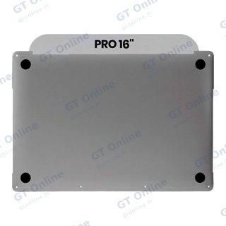 Coque inférieure pour Apple MacBook Pro 16" A2485 (2021) (origine d'occasion, gris sidéral)