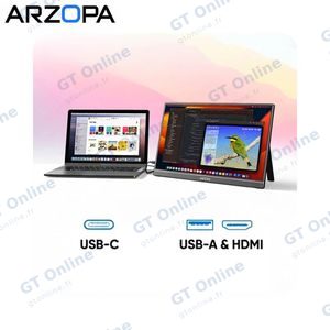 Moniteur Portable ARZOPA A1T 15.6" Slim Écran Tactile FHD (1920x1080) LCD IPS 60Hz - Noir — vue 5