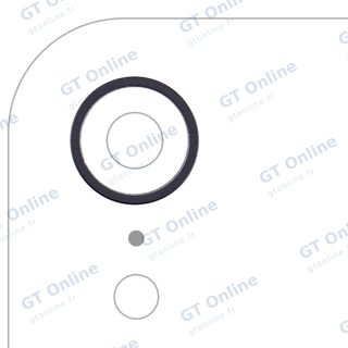Anneau de contour de caméra arrière pour Apple iPhone XR (noir)