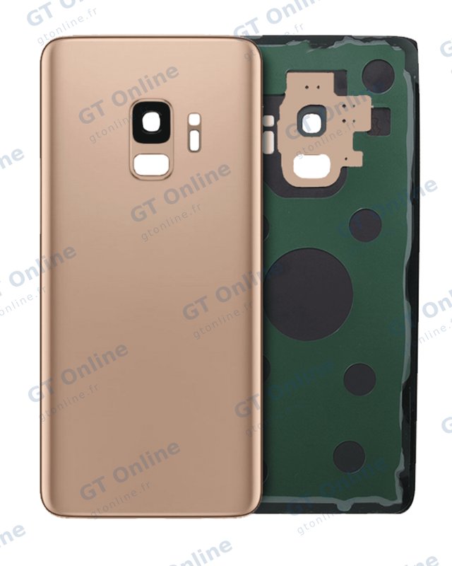Vitre arrière pour Samsung Galaxy S9 (pack service origine, Sunrise Gold)