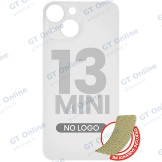 Vitre arrière pour Apple iPhone 13 Mini (No Logo / Large Camera Hole, lumière stellaire)