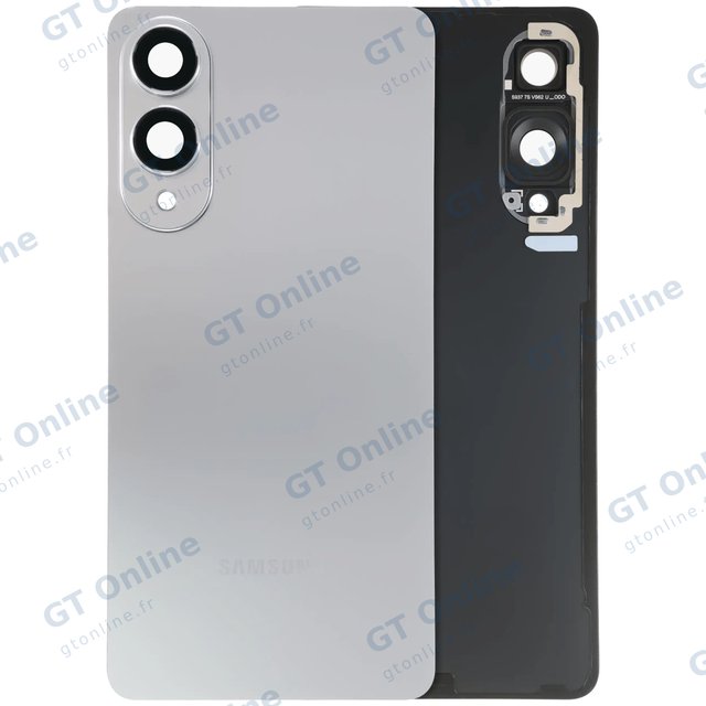 Vitre arrière pour Samsung Galaxy S25 Edge 5G (pack service origine, Titanium Silver)