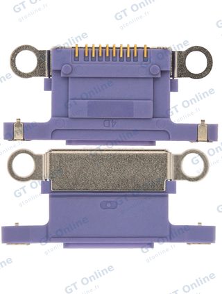 Connecteur de charge nu à souder pour Apple iPhone 12 (bleu, lot de 10)
