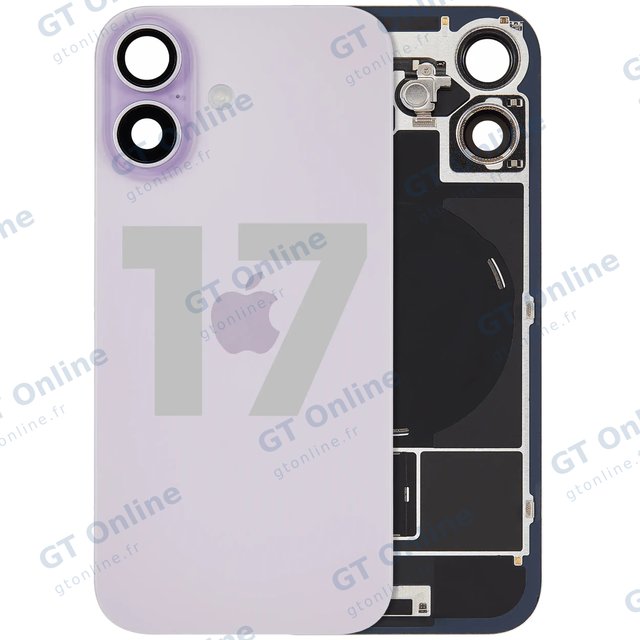 Vitre arrière pour Apple iPhone 17 (origine d'occasion — grade A, Lavender)