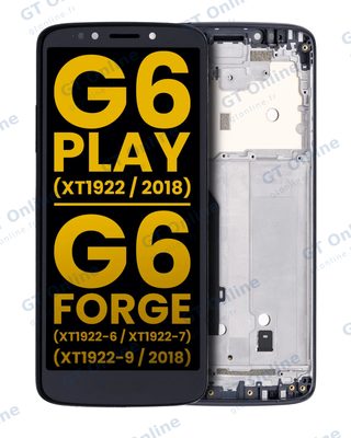 Écran pour Motorola Moto G6 Play (XT1922 / 2018) / G6 Forge (XT1922-6 / XT1922-7 / XT1922-9 / 2018) (version US, reconditionné, noir)
