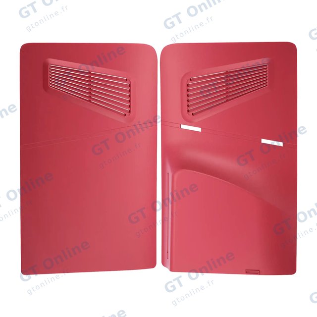 Pièce console de jeu pour Sony PlayStation 5 Slim (rouge Rose, lot de 2)