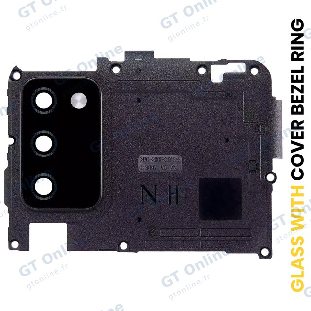 Vitre de caméra arrière pour Samsung Galaxy A02S (A025 / 2020) (noir, N Version)