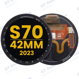 Écran OLED sans châssis pour Garmin Approach S70 (42mm) (2023) (premium, noir)