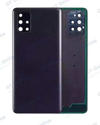 Vitre arrière pour Samsung Galaxy A71 (A715 / 2020) (pack service origine, noir)