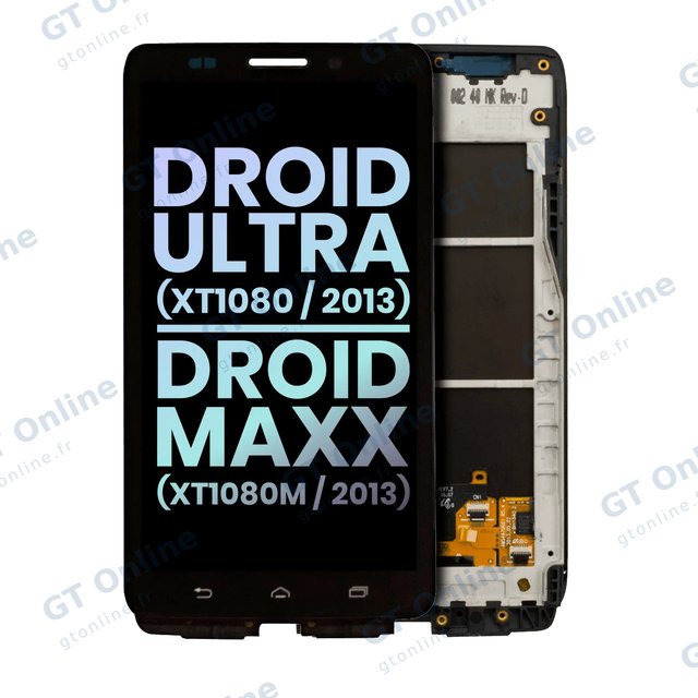 Écran LCD avec châssis pour Motorola Droid Ultra (XT1080 / 2013) / Droid Maxx (XT1080M / 2013) (origine, noir)