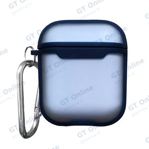 Protection Silicone Transparent pour Boitier AirPods 1er & 2e Génération (4) Bleu