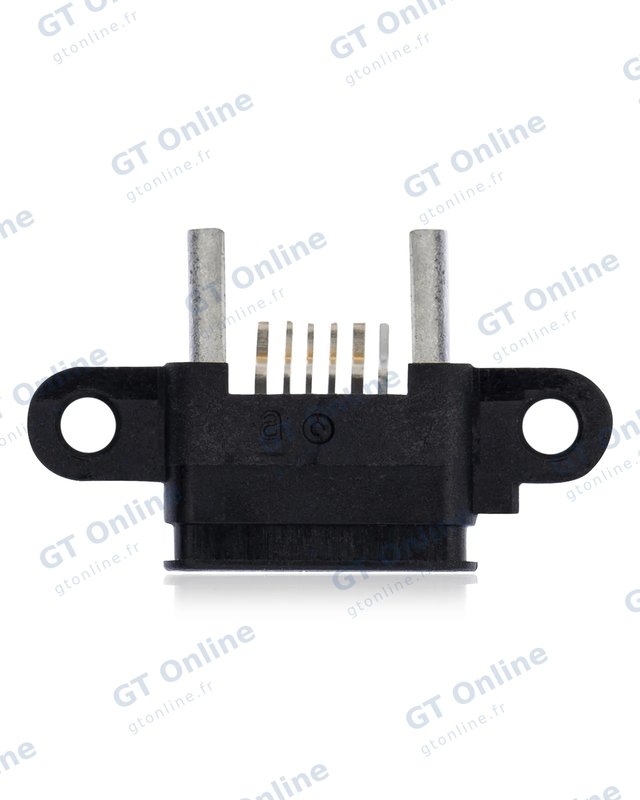 Connecteur de charge à souder — format Micro A, 6 broches, 4 points de fixation (C267)