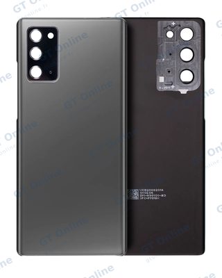 Vitre arrière pour Samsung Galaxy Note 20 5G (sans logo, compatible premium, Mystic Gray)