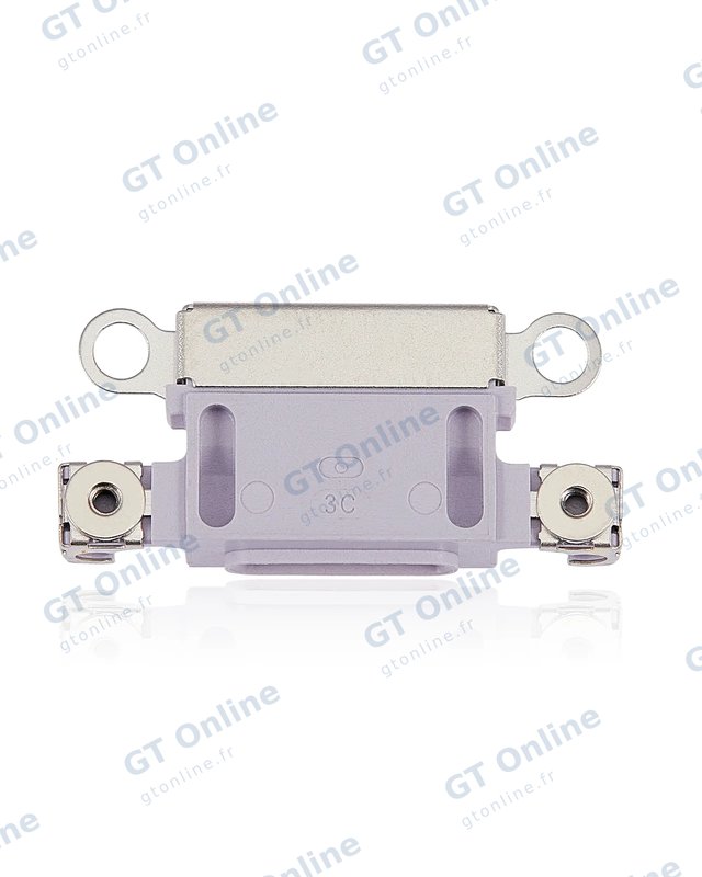 Connecteur de charge nu à souder pour Apple iPhone 14 / 14 Plus (violet, lot de 10) — réf. 107082026293