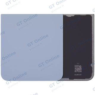 Vitre arrière pour Samsung Galaxy Z Flip 6 5G (compatible premium, bleu)