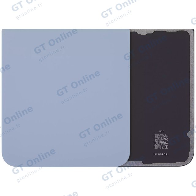 Vitre arrière pour Samsung Galaxy Z Flip 6 5G (compatible premium, bleu)