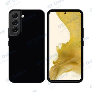 Coque Silicone Compatible pour Samsung Galaxy S22 S901 (#3) Noir