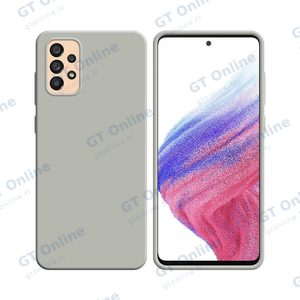 Coque Silicone Compatible pour Samsung Galaxy A53 5G A536 (#9) Blanc