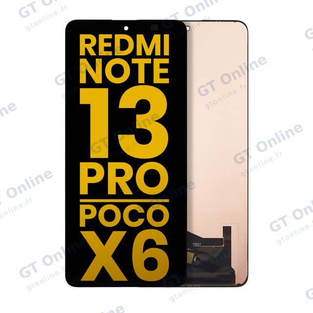 Écran OLED sans châssis pour Xiaomi Redmi Note 13 Pro 5G / Xiaomi Poco X6 5G (reconditionné, toutes couleurs)