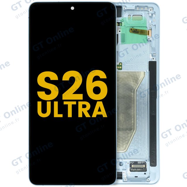 Écran OLED avec châssis pour Samsung Galaxy S26 Ultra 5G (version US & internationale, reconditionné, bleu ciel)
