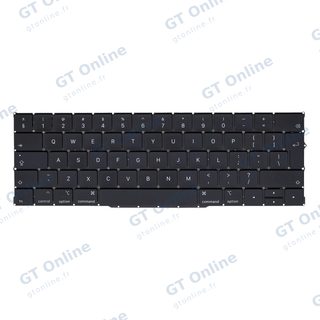 Clavier rétroéclairé avec vis pour Apple MacBook Pro 13" A2159 (2019) (anglais UK)