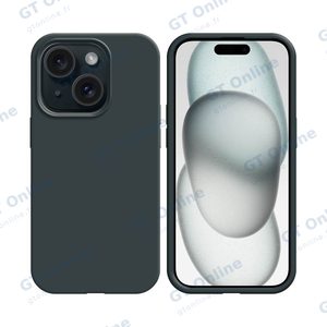 Coque Silicone Compatible pour Apple iPhone 15 (#18) Noir
