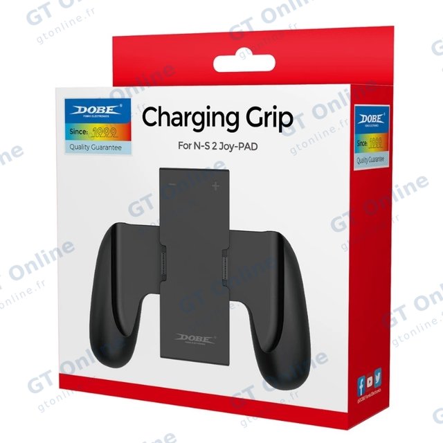 Poignée de manette avec câble de charge pour Nintendo Switch 2 DOBE TNS-3177 — noir