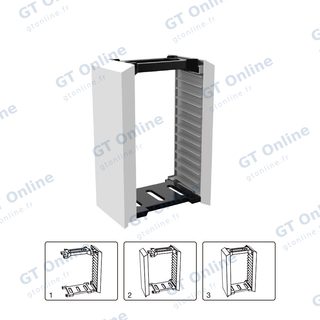 Support de rangement 12 boîtiers de jeux pour PlayStation 5 DOBE TP5-0520 — blanc