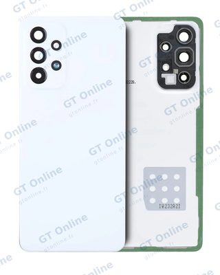 Vitre arrière pour Samsung Galaxy A53 5G (A536 / 2022) (pack service origine, blanc)