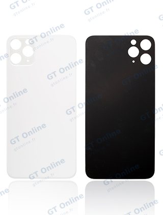 Vitre arrière pour Apple iPhone 11 Pro (compatible, sans logo, argent) — vue 1