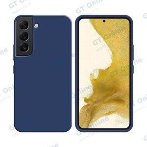 Coque Silicone Compatible pour Samsung Galaxy S22 Plus S906 (#16) Bleu Marine
