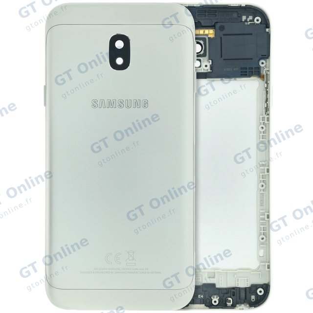 Vitre arrière pour Samsung Galaxy J3 (J327 / 2017) (pack service origine, or)