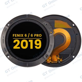 Écran LCD avec châssis pour Garmin Fenix 6 / 6 Pro (2019) (premium, noir)