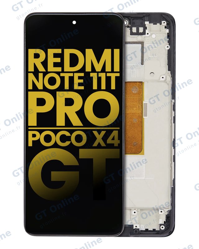 Écran LCD avec châssis pour Xiaomi Redmi Note 11T Pro / Xiaomi Poco X4 GT (reconditionné, toutes couleurs)