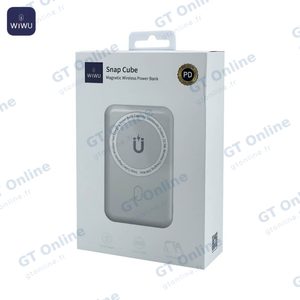 Batterie Externe Power Bank Sans Fil Magnétique Wiwu SC1000 Snap Cube 10000mAh 22.5W (avec Câble USB vers — vue 3