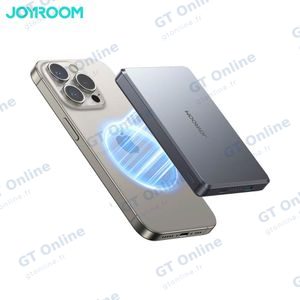 Batterie Externe Power Bank sans Fil Magnétique JOYROOM JR-PBM08 Pro Ultra Fine 10000mAh 22.5W Titane Naturel — vue 2