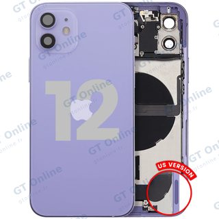 Châssis pour Apple iPhone 12 (version US, origine d'occasion — grade B, violet)
