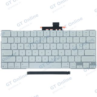 Clavier ANSI US sans Touch ID pour Apple MacBook Neo (2026) (origine, argent)