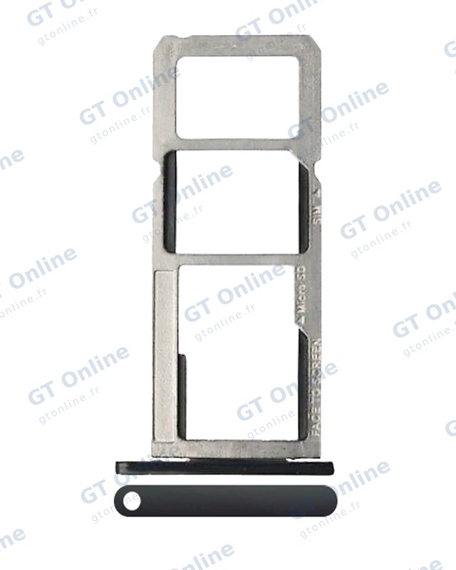 Tiroir SIM pour Motorola Moto G6 Play / G6 Forge (XT1922 / 2018) (noir)