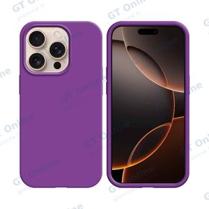 Coque Silicone Compatible pour Apple iPhone 16 Pro (#39) Mauve