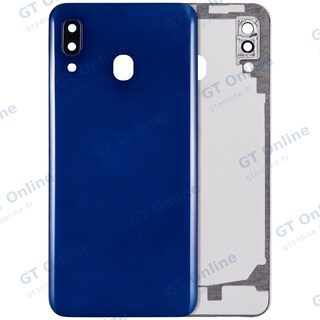 Vitre arrière pour Samsung Galaxy A20 (A205 / 2019) (compatible premium, bleu)