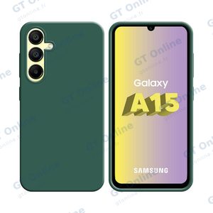 Coque Silicone Compatible pour Samsung Galaxy A15 5G A156B (#22) Vert Foncé