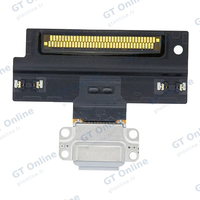 Nappe de connecteur de charge à souder pour Apple iPad Air 3 (soudure requise, blanc, premium) — Nappe de connecteur de charge