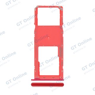 Tiroir SIM pour Samsung Galaxy A10S (A107 / 2019) / A20S (A207 / 2019) (rouge)
