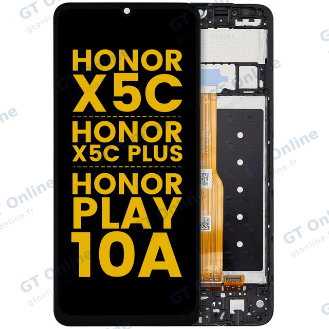Écran pour Honor X5C / X5C Plus / Play 10A (reconditionné, toutes couleurs) — Écran complet avec châssis