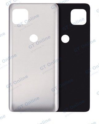 Vitre arrière pour Motorola Moto One 5G Ace (XT2113-1/2 / 2021) (Frosted Silver)
